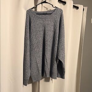Nuuds Charcoal Cable Knit Women's Sweater